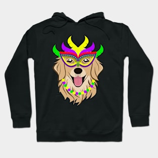 Mardi Gras Funny Labrador Retriever Dog Hoodie